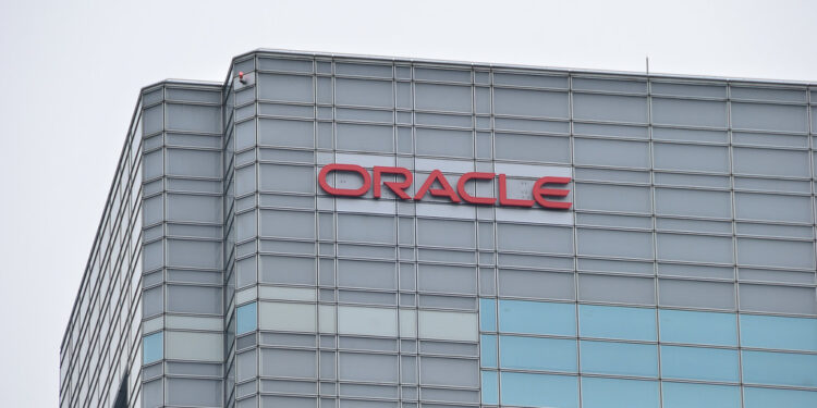 oracle logo on the building